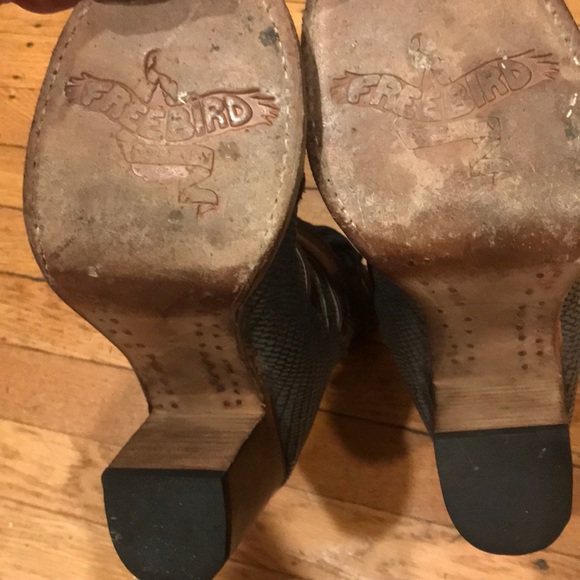 Extremely Rare Freebird Blue Snakeskin Bond Sandal - Picture 4 of 8